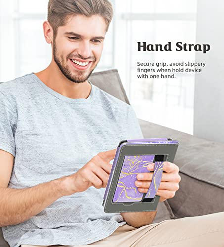 MoKo Hülle für Kindle 6" (11. Generation, 2024/2022), Vergoldeter Lavendel – Ansicht 7