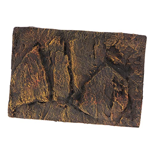 BAZEITFLOW 爬虫類の水槽の水槽の3d自然背景ボード石の背景