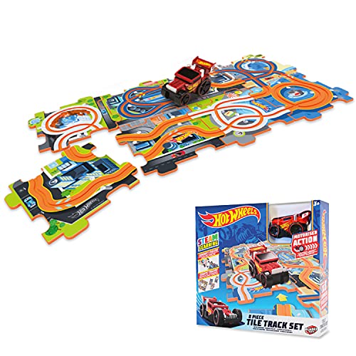 Hot Wheels Tile Track Set MONDO Motors 66094 piste de verrouillage circuit voiture enfants