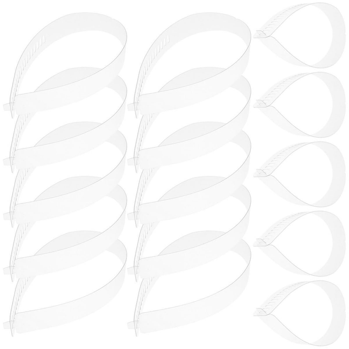 Alipis 80 Pezzi Rinforzi Colletto Camicia in Plastico Bianco Supporti Pratici per Colletto Camicia Uomo 47x3,5 Cm