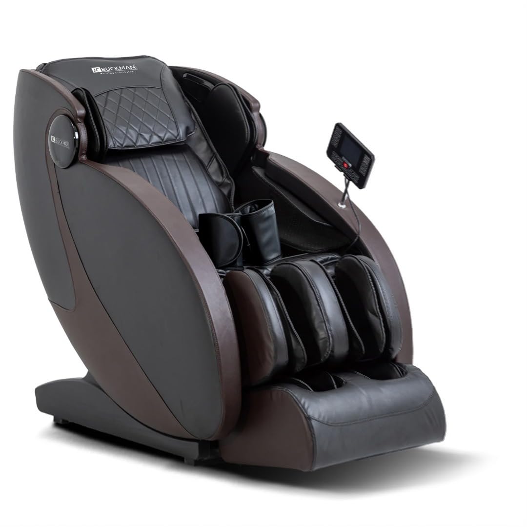 JC BUCKMAN IndulgeUs Full Body Massage Chair with 6 Auto Programs, full body airbags, 2 levels of Zero Gravity, Hip & Seat Massage and Bluetooth speakers with 2 Years Warranty Americana