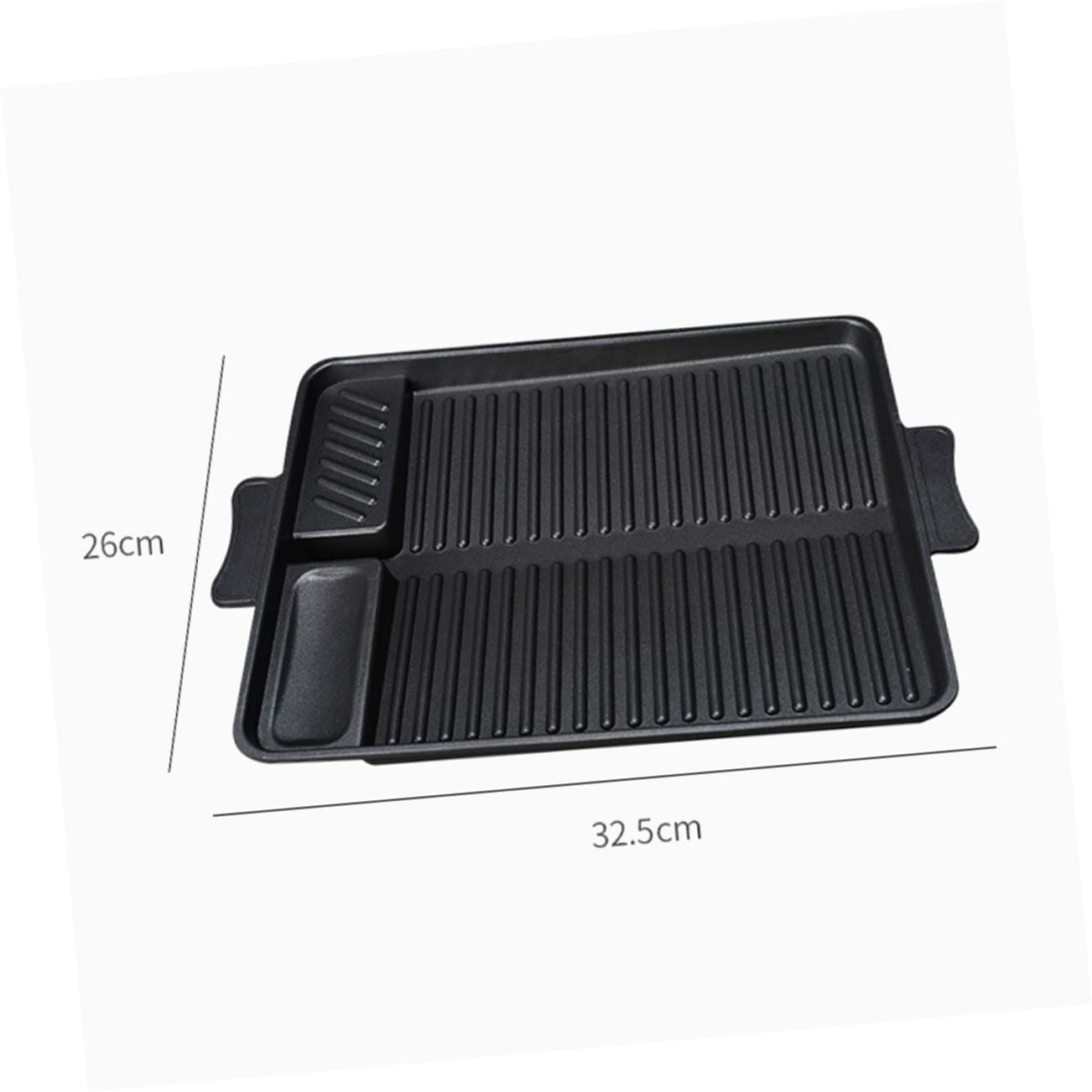 BESPORTBLE Non-stick Rectangular Baking Pan Barbecue Griddle for Grill Bbq Plate Outdoor Grill Tray Easy Cleaning Bakeware