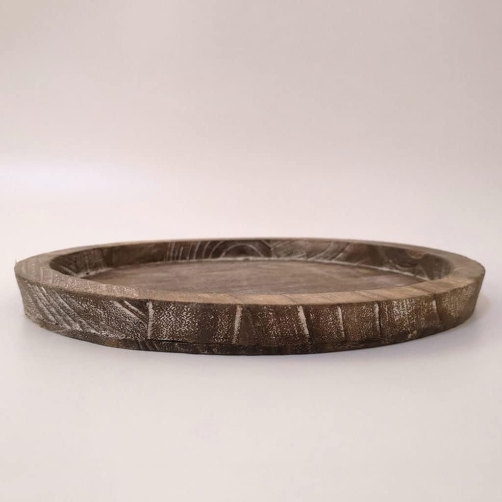 FMURY Tray Candle Holder for Farmhouse Dinning Table Kitchen Countertop Coffee Table Organizer Home Decor Wedding(29 * 29 * 2.5CM)