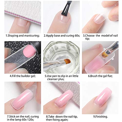 Coslifestore 30g Pink Polygel Builder Gel for Nail Extension
