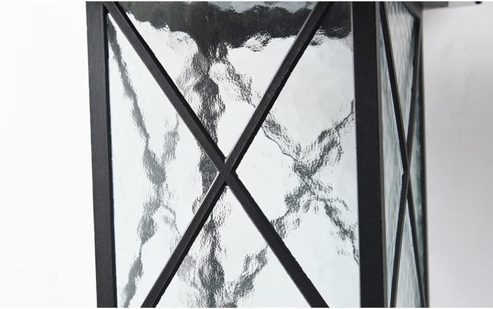 Lámpara de pared para exteriores con pantalla de cristal transparente, aplique de lectura, aplique de pared LED