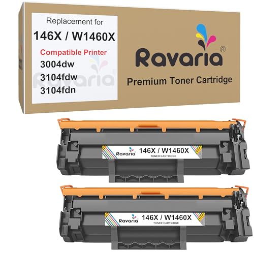 Image of 146X / W1460X Compatible Toner Cartridge HP LaserJet 3004dw, 3104fdw, 3104fdn Printer (146X / W1460X Toner Pack of 2)
