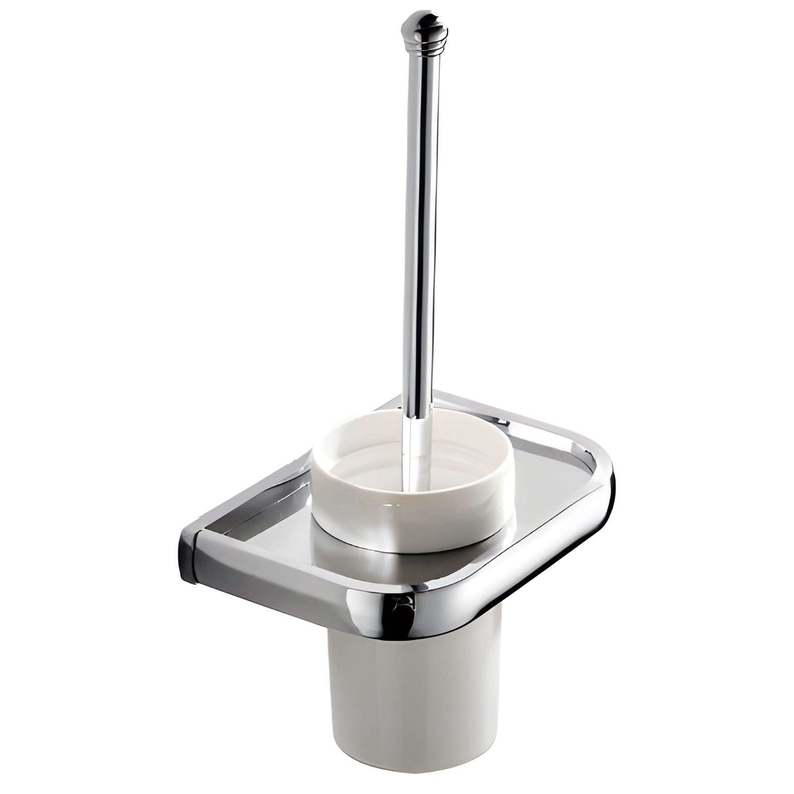 WC-Reinigungsbürste, WC-Bürste, WC-Bürste und Halter-Set, verchromte WC-Bürste, WC-Bürste und Halter, WC-Bürste mit langem Griff, wandmontierte WC-Bürste, flexible WC-Bürste, hygienische WC-Bürste, WC