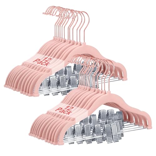 Perchas Bebe Pequeñas Rosas Marca Wellong