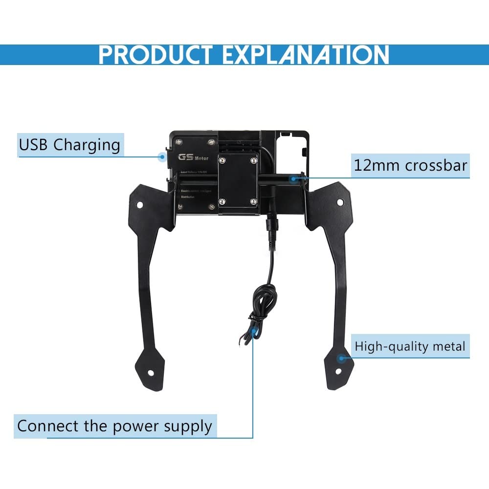 GPS motocyklowy, dla nawigacji dla Smart, telefonu, nawigacji