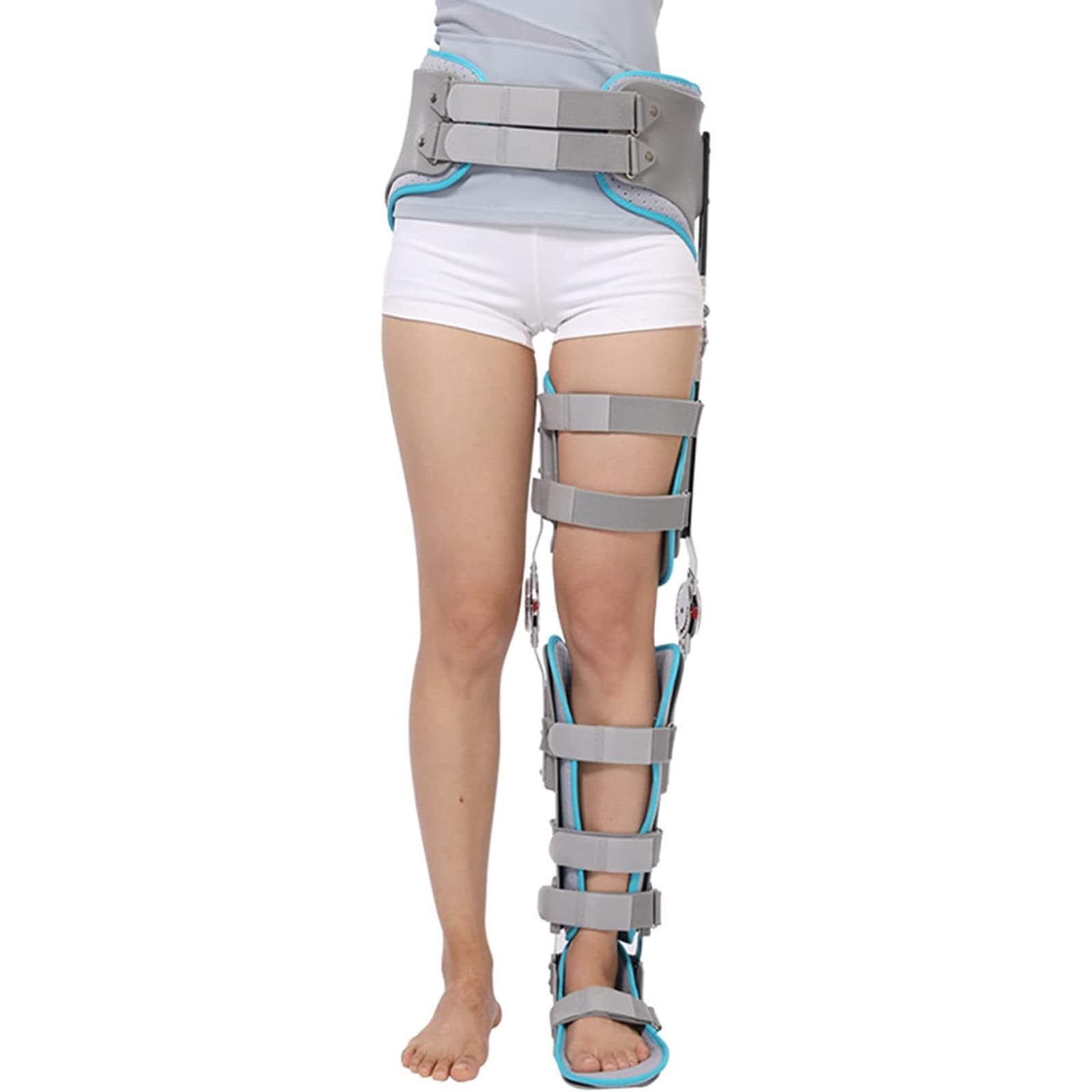 Soporte Ajustable De Fijación De La Articulación De La Cadera - Tobillera Ortopédica Duradera para Fractura De Piernas - Rodillera Ortopédica Reutilizable