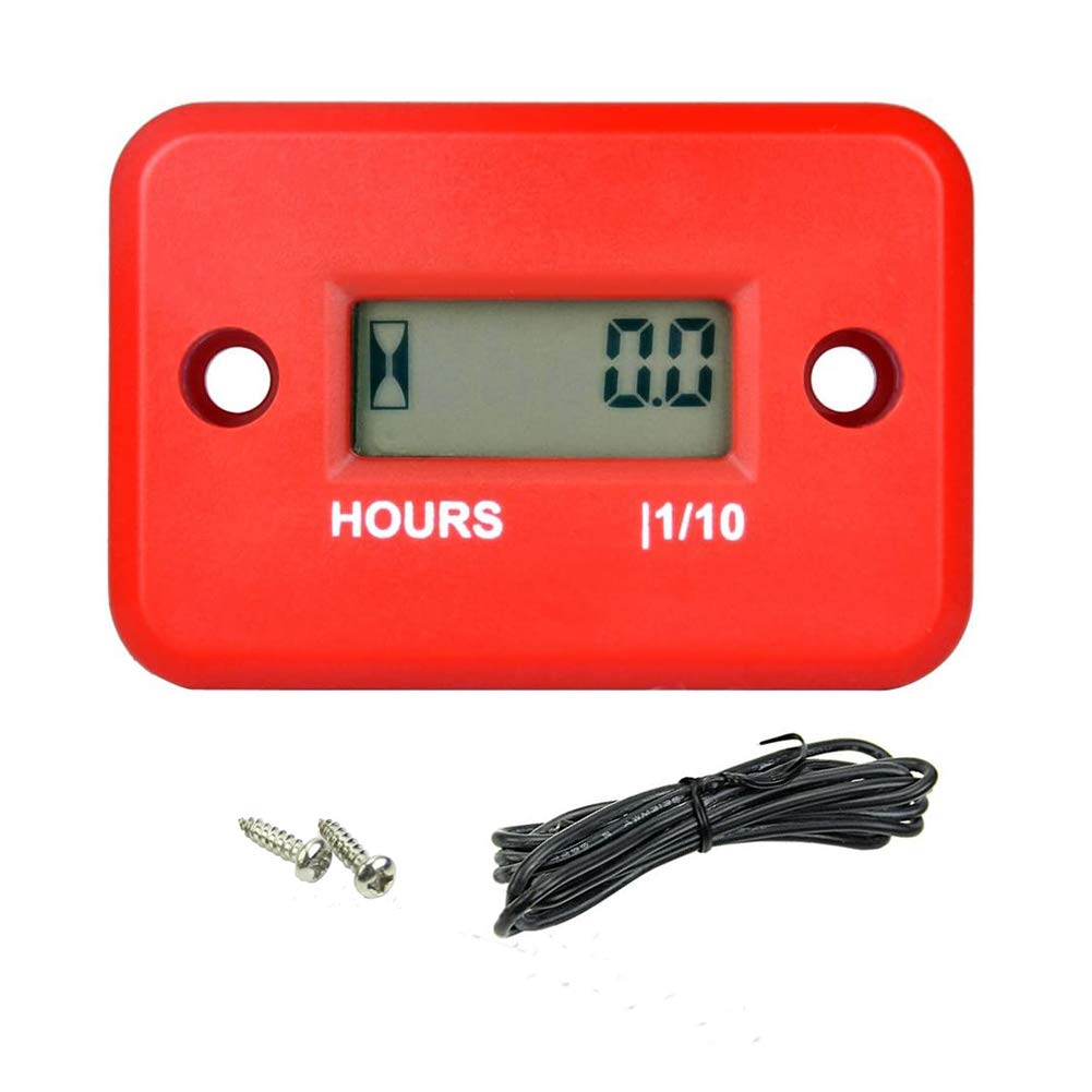 Buy Inductive Hour Meter, Floor88 Waterproof LCD Digital Tach Hour