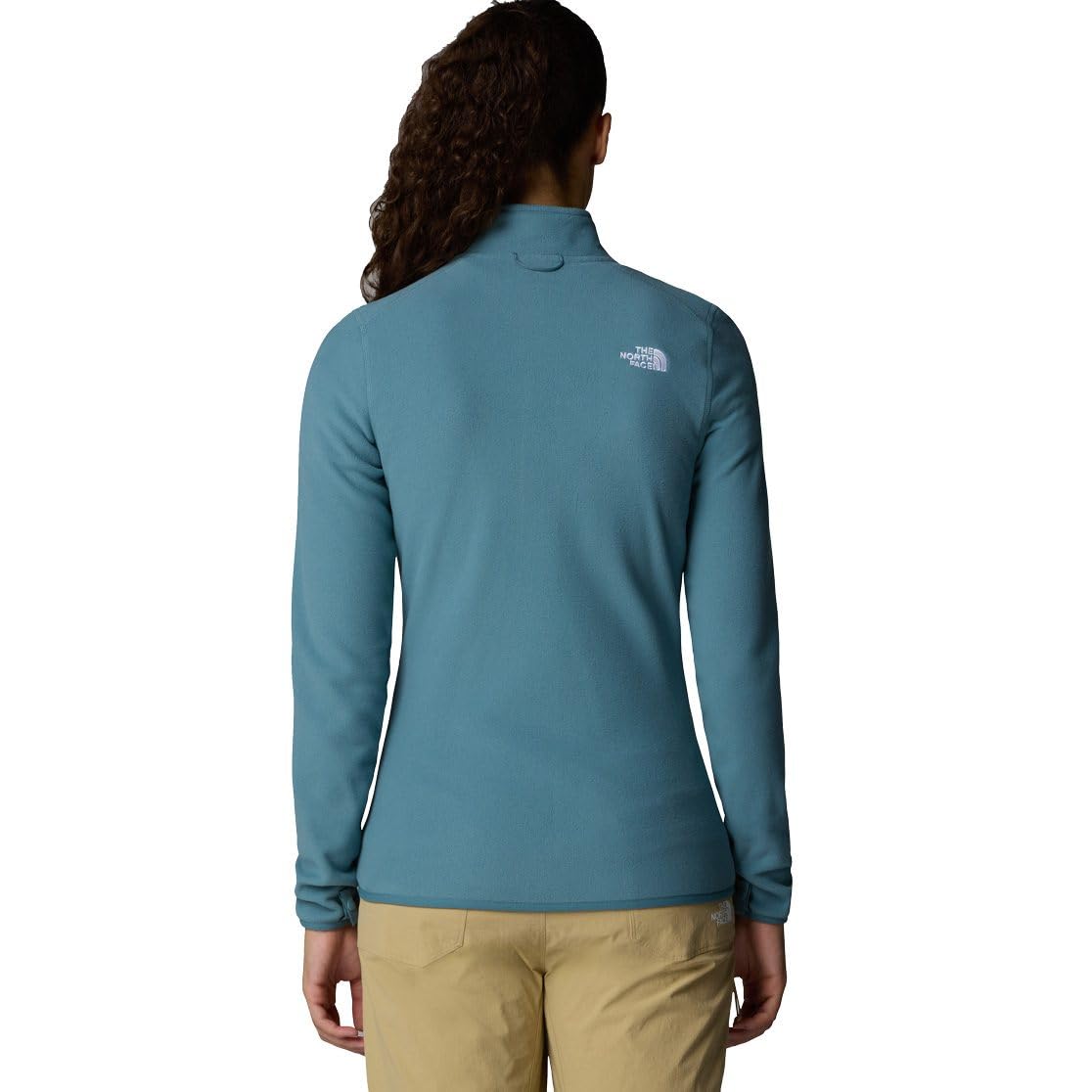 The North Face Kobiety 100 Glacier 1/4 Zip Bluza sportowa Stormy Blue L