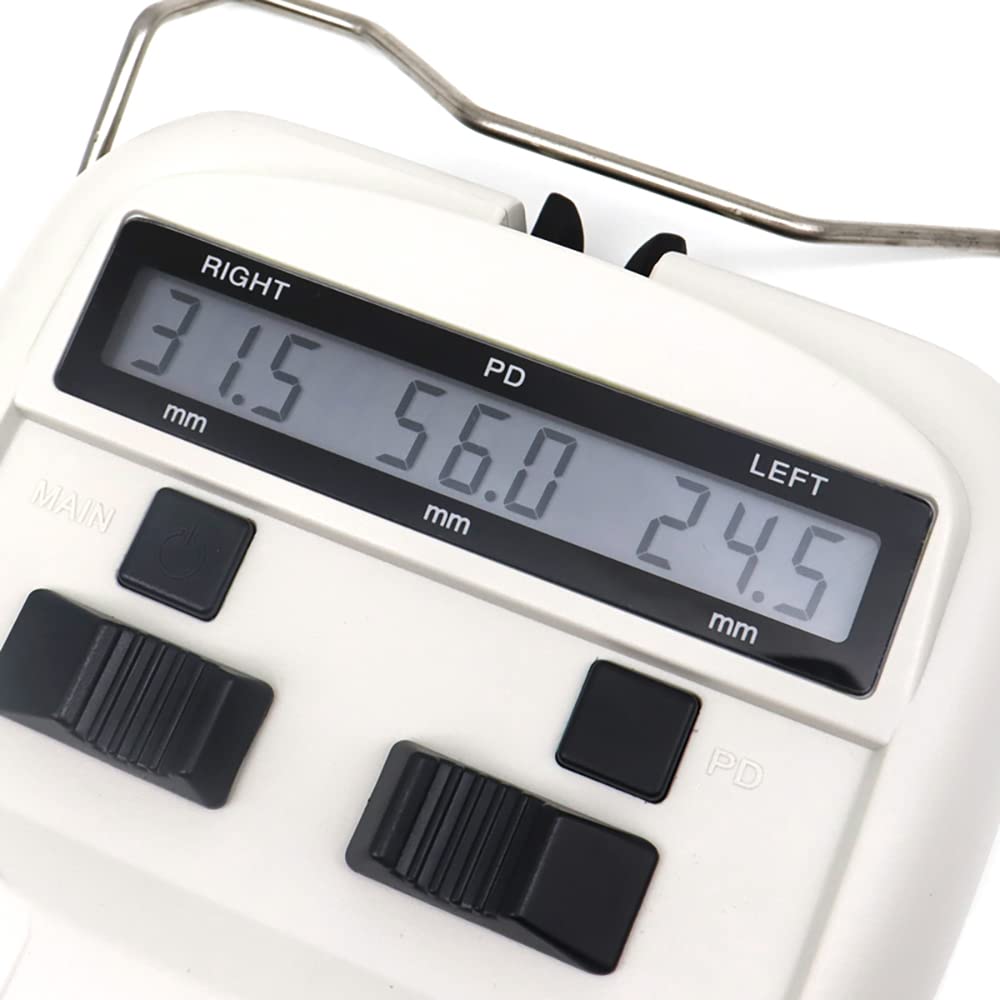 Aist Optics Télémètre pupillaire numérique 45-82 mm LED PD Pupilomètre Interpupillaire avec écran LCD Blanc