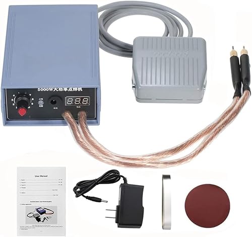 Mini soldador por puntos de batería de 5000 W, máquina de soldadura por puntos de mano, kit de bricolaje para herramientas de soldadura de batería