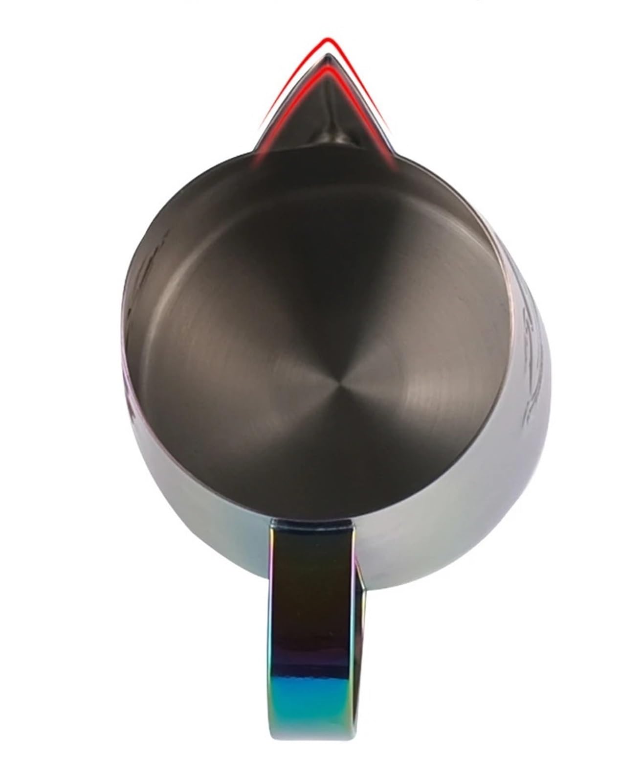 2 pz 400 ml/600 ml Elegante In Acciaio Inox Brocca di Caffè Latte Schiuma Tazza di Crema Maker Barista Mestiere Espresso Latte Art brocca Strumento(Gold,400ml)