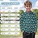 HUIACONG Boys Golf Shirts for Elementary Kids Long Sleeve Undershirts for 13-14 Years Children Green Under Shirts Girls Winter Clothes for Outdoor