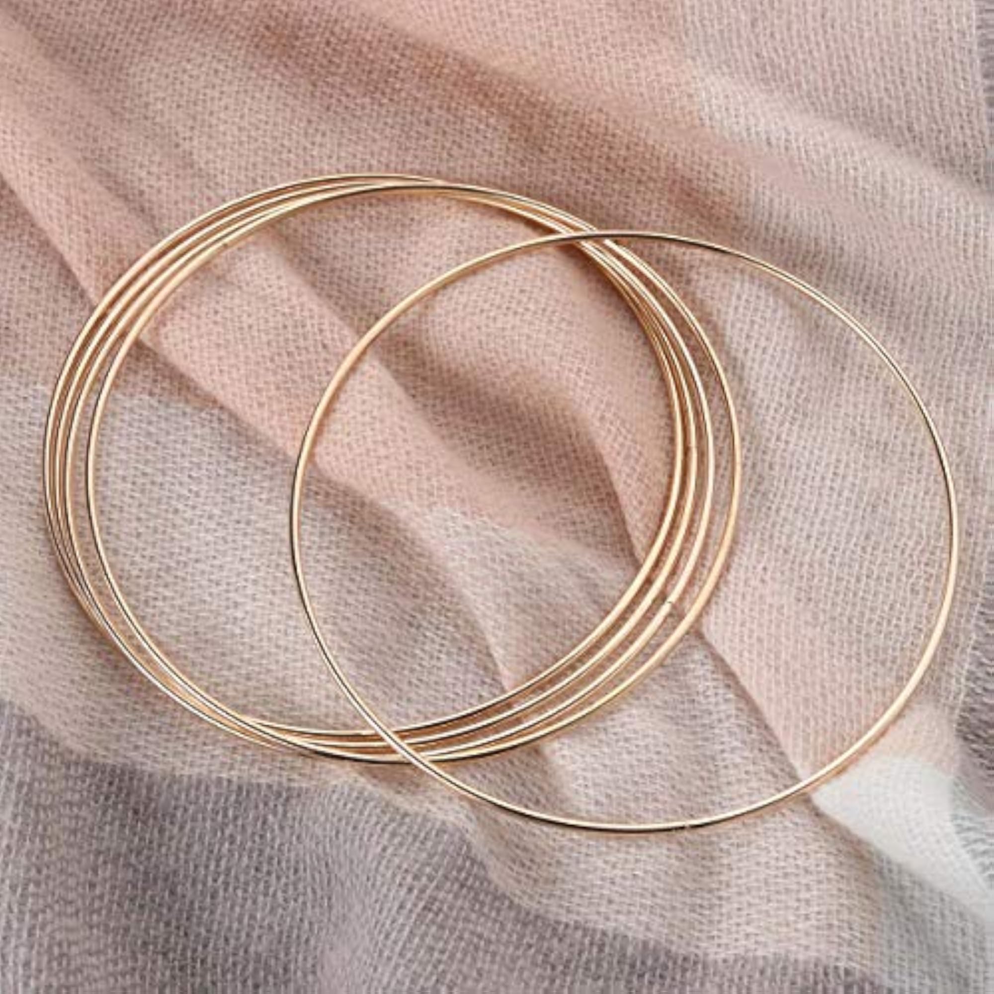5pcs Simple Dream Catcher Metal Hoop Ring for DIY