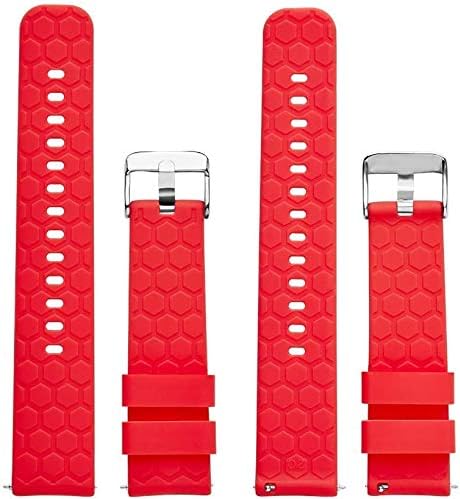 Miniatura 8 de Correas de reloj para hombre y mujer compatibles con Fossil Gen 5 Carlyle de acero inoxidable con pantalla táctil Smartwatch (paquete de 6)