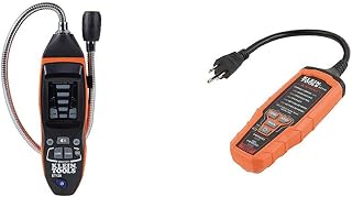 Klein Tools ET120 Gas Leak Detector, Combustible Gas Leak Meter & Tools RT310 AFCI and GFCI Outlet and Device Tester for North American AC Electrical Outlet Receptacles