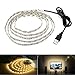 Striscia di illuminazione LED, retroilluminazione TV USB, 6.56 Ft/2 m, LED per televisori HD da 40-60 pollici, non impermeabile, bianco caldo