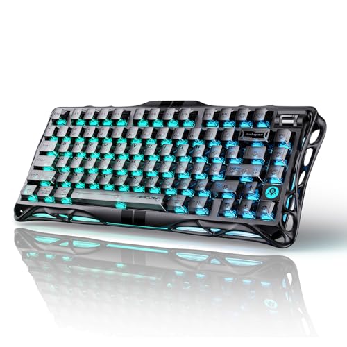 GravaStar Mercury V75 Gaming Keyboard – Hall‑Effect Magnetic‑Switch Keyboard, 8000 Hz Polling, 0.005RT, Wired USB-C, Adjustable Actuation, Semi‑Aluminum Chassis (Stealth Black, V75)