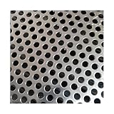 LLLKSX 304 Stainless Steel Expanded Metal Mesh, Perforated Sheet for Home, Industrial Use, Garden Fencing, Ventilation & Protection, Durable & Easy to Cut(W70*L300cm/W27.5*L118.1in)
