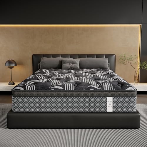 Image of 10 Inch Twin Mattress, Hybrid Mattresses in a Box with Pocket Springs & Gel Memory Foam, Medium Firm Breathable Bed Mattress with Edge Support & Motion Isolation, CertiPUR-US Certified