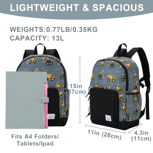 VASCHY Kids backpacks, Cute Lightweight Water Resistant Preschool Backpack for Boys and Girls Chest Strap2