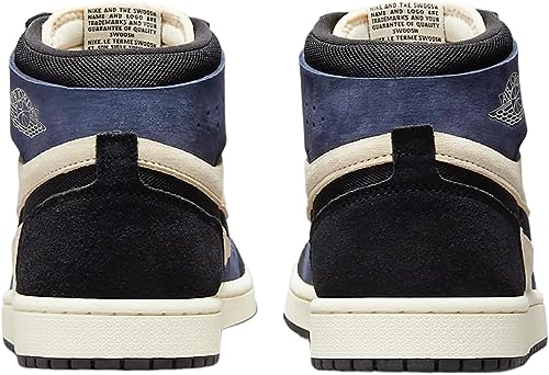 Nike Air Jordan 1 Zoom CMFT Court Purple CT0979-505 Muslin/Blue Blackened EU, Blackened Blue Muslin, 8.5 US