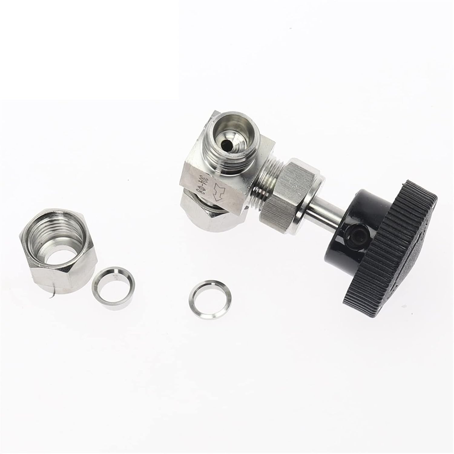 Adjustable Needle Valve OD 3 4 6 8 10 12 14mm 1/8 Quot; 1/4 Quot; 3/8 Quot; 1/2 Quot; Compression Double Ferrule Tube Connector Stainless Steel 304 1Pcs(3mm)