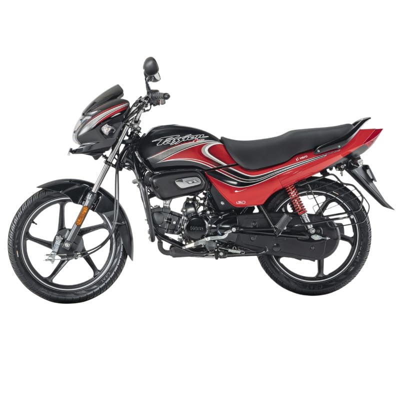 Image of Hero MotoCorp PASSION+ i3S DRSC FI (OBD2B) Motorcycles /Bike Red Black Booking for Ex-Showroom Price