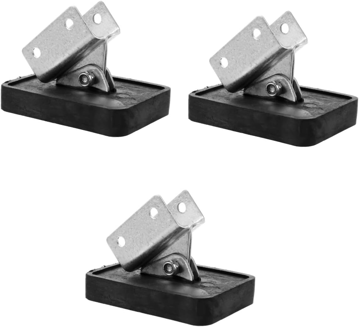 3pcs Ladder Foot Pad Non- Replacement Mat Stable Ladder Feet for Home Use Thickened -Skid Design for Safety Uneven Ground for Enhanced Stability