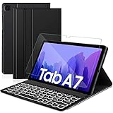 ► < 7 - TASTIERA RETROILLUMINATA A COLORI & CAVO DI RICARICA DI TIPO C> - Questo Galaxy TAB A7 10.4 Pollice 2020 La tastiera retroilluminata ha 7 colori di retroilluminazione commutabili, rendendo la digitazione più piacevole.caricare la tastiera tramite il cavo di ricarica di tipo C.