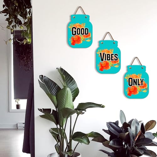 Image of Zesta Wooden Wall Hanging Decorative Items /Hanging Home Wall Decor Items /MDF Decoration Items for Home /Cute Wall Art For Living Room /Home Decor Items Living Room (JAR-04)