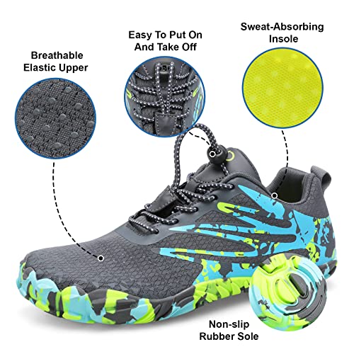 Image of XIHALOOK Athletic Hiking Water Shoes Womens Mens Quick Dry Barefoot for Beach Walking Kayaking Surfing Training