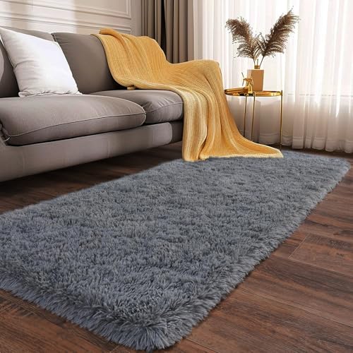 Tapis de salon à poils longs antidérapant et résistant - 2