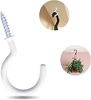 Vista 7 de Paquete de 12 ganchos de techo recubiertos de vinilo, ganchos para tazas, ganchos de pared multifuncionales, ganchos de cocina, ganchos para Blanco