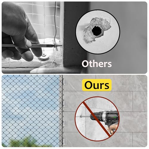 HezzLuv 30 Klebehaken für Katzennetz mit 1 40ml Extra Starker Silikonkleber, Transparente Klebehaken zur Befestigung vom Katzennetz für Balkon ohne Bohren, Wetterfest, UV-beständig