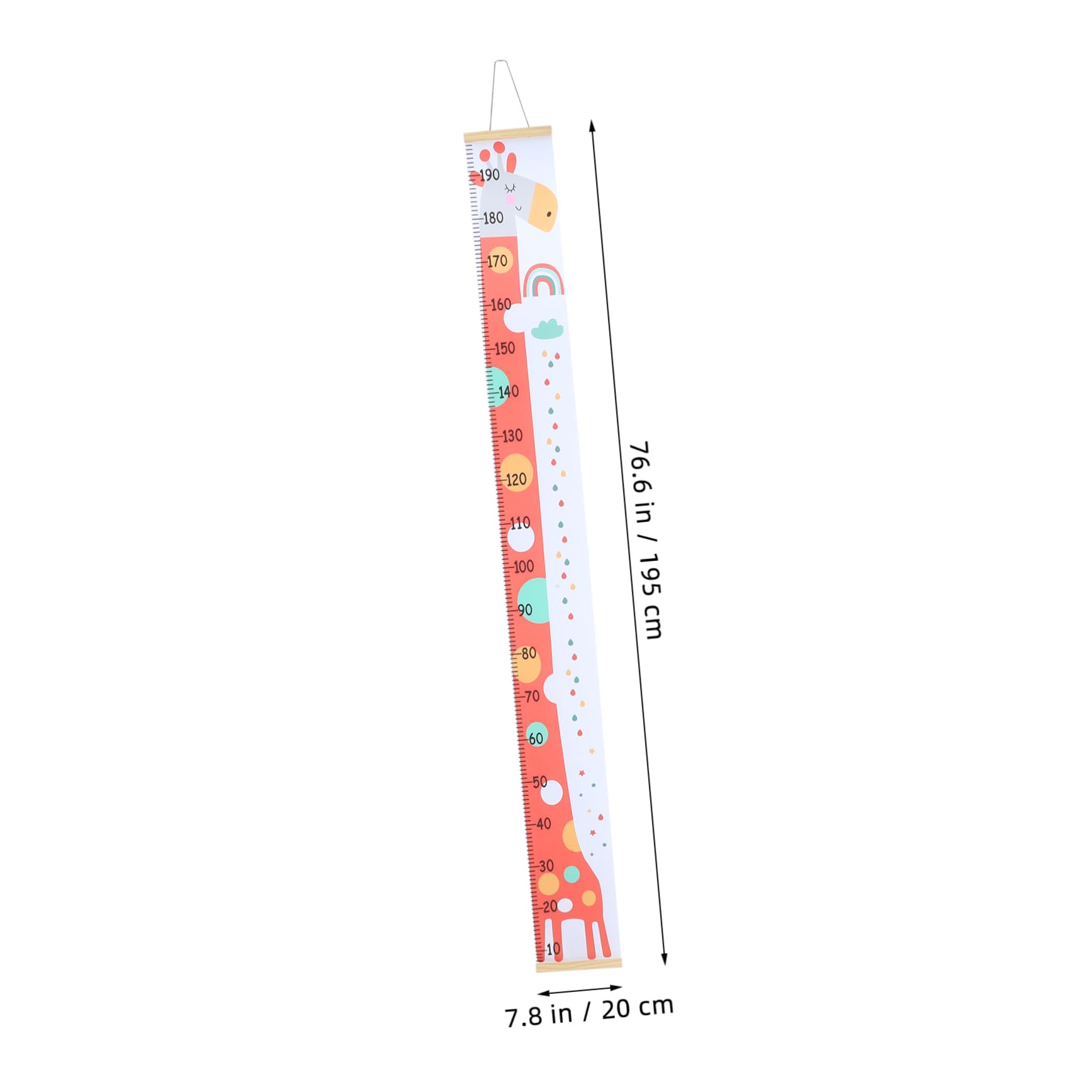 TOPBATHY 4 Pièces Mesure De La Hauteur Règle Suspendue Décor De D'Enfant Toise Pour Enfants Toise De Croissance Pour Enfants Décoration Murale De Pépinière Règle Murale De Dessin