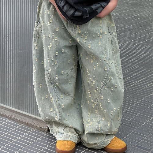 Boys Casual Denim Pants Comfortable Elastic Waist Straight Leg Jeans for Kids Ideal for Everyday Wear Outdoor3