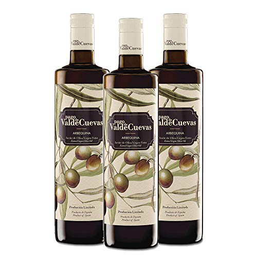 Aceite de Oliva Virgen Extra Pago de Valdecuevas 500 ml, caja de 3 unidades, x3,100% Arbequina