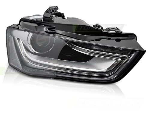 Image of DRL XENON HEADLIGHT BLACK RIGHT SIDE TYC fits AUDI A4 B8 12-15