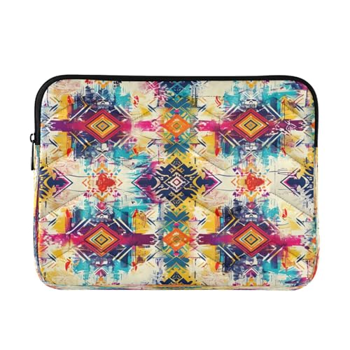 Funda para portátil de 13-14 pulgadas impermeable con patrón étnico