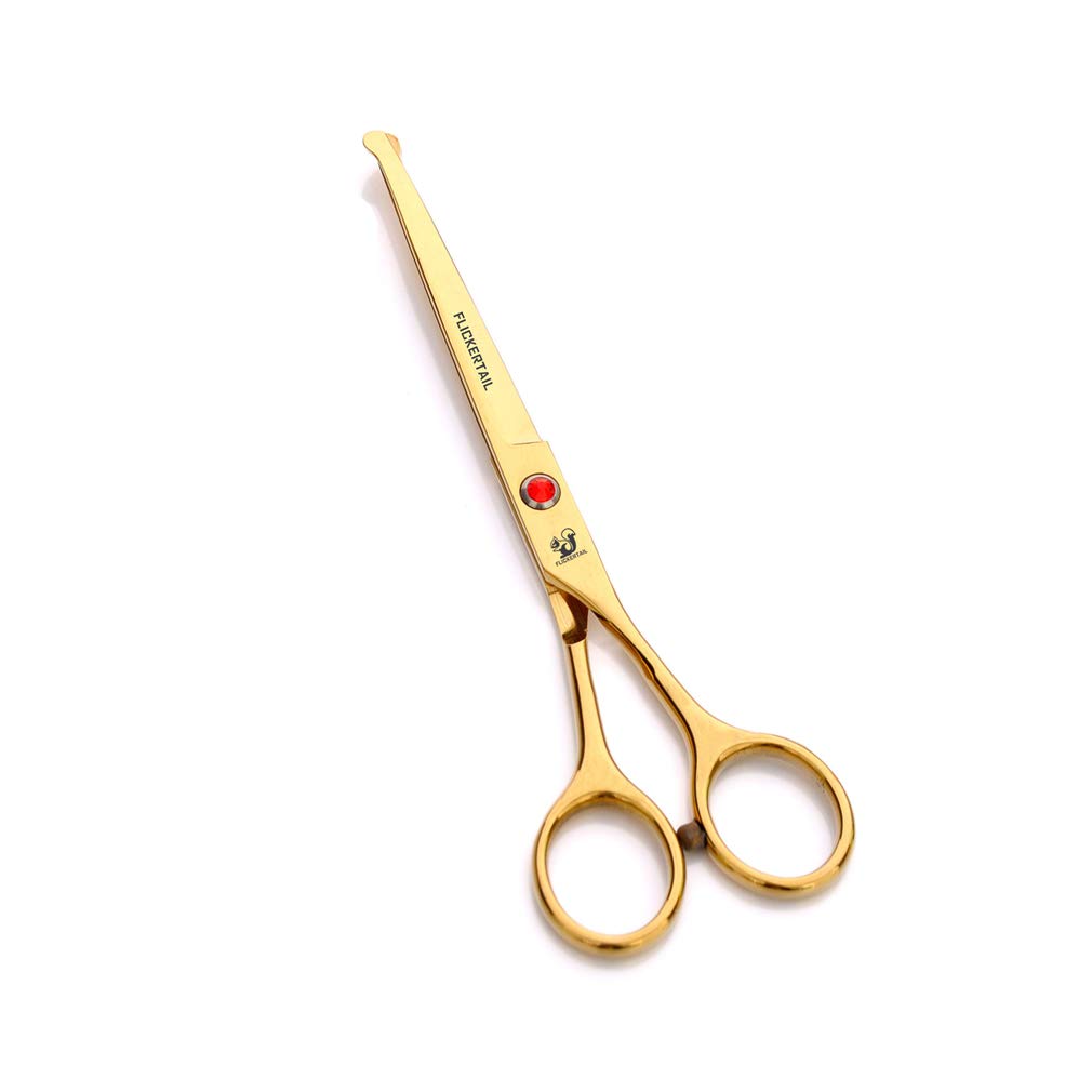 4,5-6,5 Pollici Pet Grooming Forbici Kit, Professionale in Acciaio Inox Capelli Dell'animale Domestico Forbici Set di Sicurezza Punta Rotonda, per Il Salone, Uso della Casa