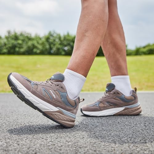 FitVille Sneakers Męskie buty do biegania Extra Wide Buty sportowe Antypoślizgowe trampki Oddychające buty do biegania po drodze Jogging chodzenia Szerokie stopy