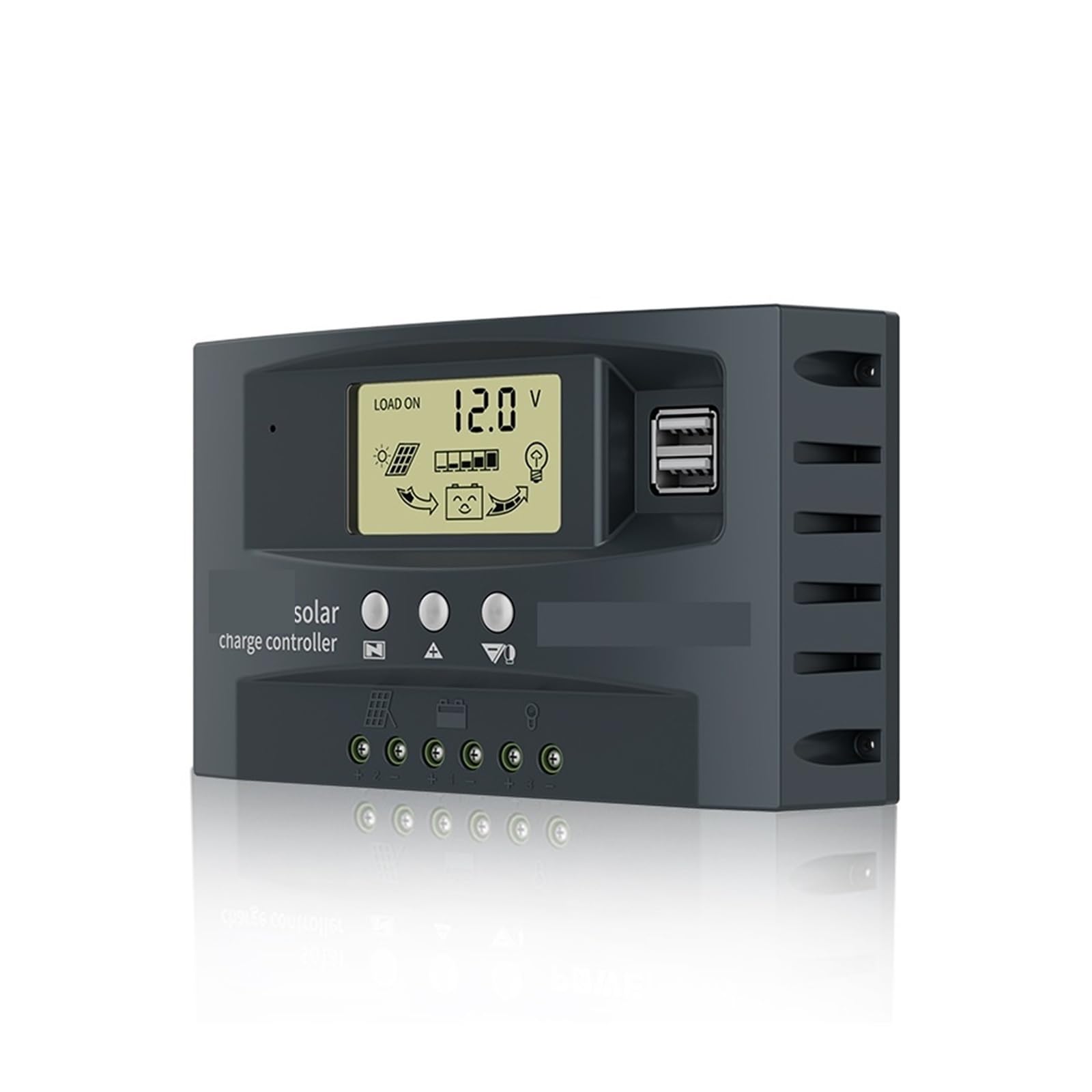 Solar Controller Auto MPPT Solar Power Voltage Dual USB LCD Display(30A)