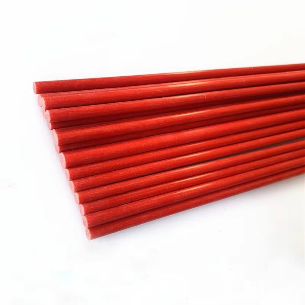 10 szt. Prętów z włókna szklanego - Odporne na wysokie temperatury lite włókno szklane do rękodzieła, modeli, latawców i projektów DIY(10x500mm)