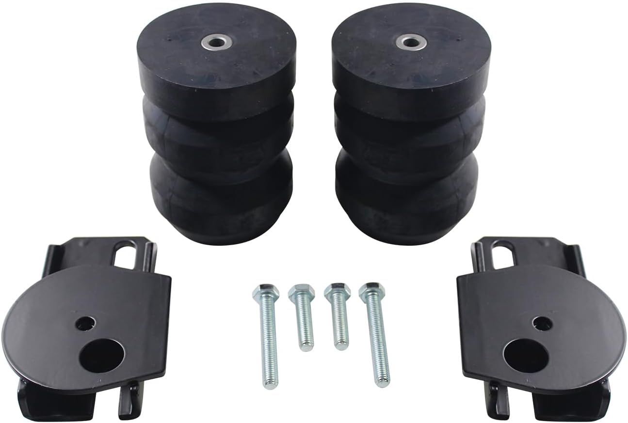 Rear Suspension Rubber Bump Stops Enhancement System DR2500D Compatible with 2014-2023 RAM 2500 4WD/2WD Pickup Suspension Helper Spring Kit 8600 lbs Capacity