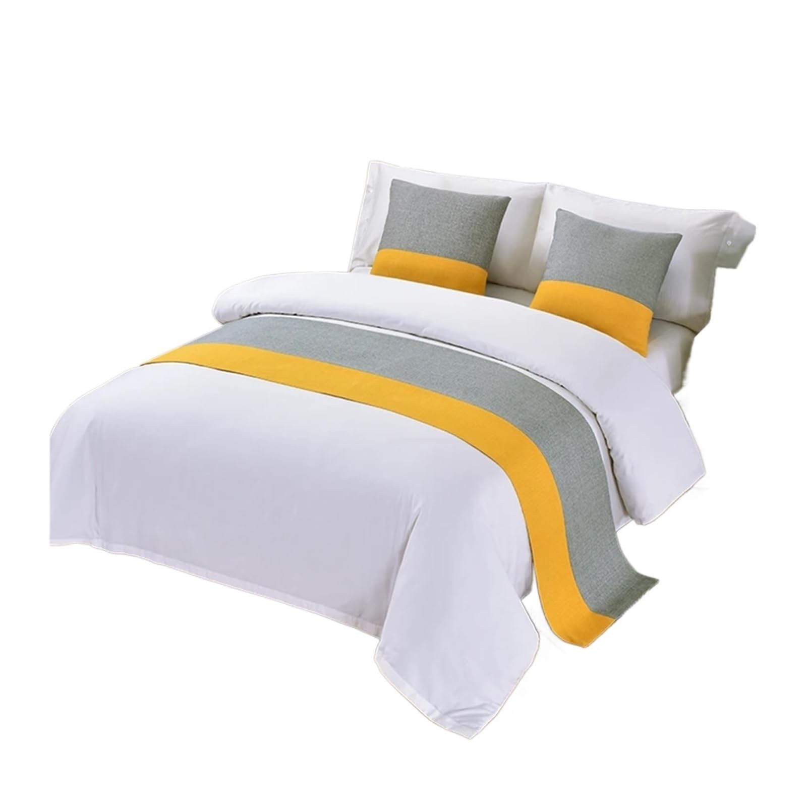 SHENJMAI Bed Runner Bed Table Runner Flag Hotel Cupboard Bedding Decor for Home Parlor Wedding Room(S,50x240cm)