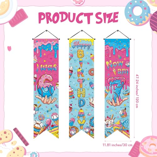 Image of Chiisong 3 Pieces 6 7 Birthday Party Banner Decorations 67 Meme Themed Birthday Banners 7th Porch Signs Hanging Wall Decor for 6 7 Theme Party Photo Booth Backdrop Photography Supplies